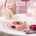 Waves Vinyl Player Bluetooth Speaker with White Noise Retro Turntable Speaker Sleep Aid Vitrola Shaped Speaker with RGB Light. 