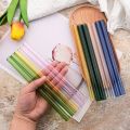 7 Pieces Glass Boba Straws Reusable Glass Drinking Straws Wide Clear Straws 12mm Clear Smoothie Straws for Bubble Tea Milkshakes. 