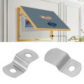 20pcs Z Shape Corner Brackets Offset Canvas Clips with Screws Iron Clip Framing Supporting for DIY Furniture Making Supplies. 