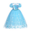 Elsa Kid Princess Halloween Cosplay Dress Fancy Costume Girl Snow Queen Princess Vestidos Party Children Clothes. 