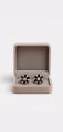 Elegant flower design earrings for women|black & white colour|fashionable earrings for girls|Izkha Elegance. 