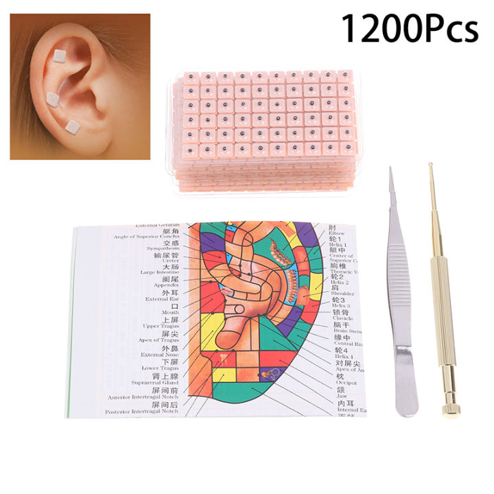 4 In 1 Set Multi-Condition Ear Seeds Acupuncture Auricular Sticker Kit ...