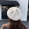 1Pcs Retro Beret Hat Autumn Winter Women British Hepburn Stylish Artist Painter Hats Thick Warm Mountaineering Hat.