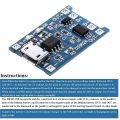"TP4056 Charging Module | Lithium Battery Charger with Protection | Micro USB 1A Battery Charging Module". 