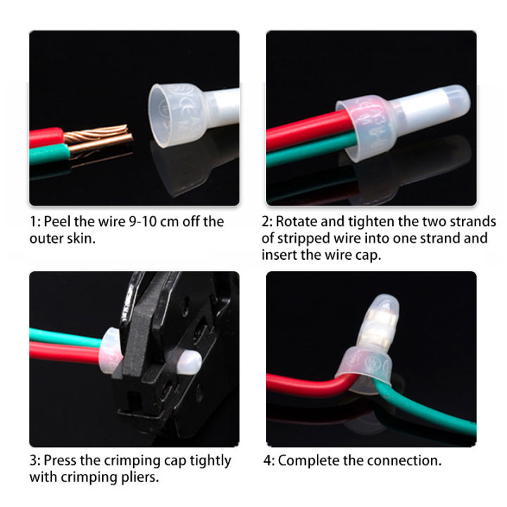 CE1%20CE2%20CE5%20%20Closed%20End%20Crimp%20Caps%20End%20Wire%20Connector%20Nylon%20Crimp%20Caps%20Cable%20Terminals%2022-16%2016-14%2012-10%20AWG%20-%20Image%203