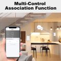 Manhot Tuya WiFi US Smart Light Switch Neutral Wire/No Neutral Wire Required Wall Touch Switch Compatible For Alexa  Home lightify. 