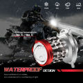Universal H4 LED Motorcycle Headlight BA20D H6 Angel Eye Motor Led Bulb Motorbike Head Lamp White Yellow High Low Beam 12-80V. 