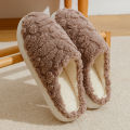 2025 New Simple Cotton Slippers - Cozy Plush Family House Shoes, Men's Winter Stock  Non-Slip Indoor Home  ladies' Slippers. 