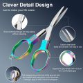 1 Set Foldable Stainless Steel Portable Mini Travel Scissors Safe Pocket Multifunctional For Travel Home Office Handmade Sewing. 