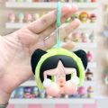 Crybaby Powerpuff Girls plush series keychain hanging key bag cute gift. 