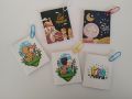 Eid Mubarak (a) Mini Cards - Pack of 5 - Size (5 x 5) cm. 