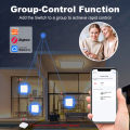 Tuya Zigbee Smart Light Switch EU Push Button physics Wall Switch 100-240V Work With Alexa  Home No Capacitor Required lightify. 
