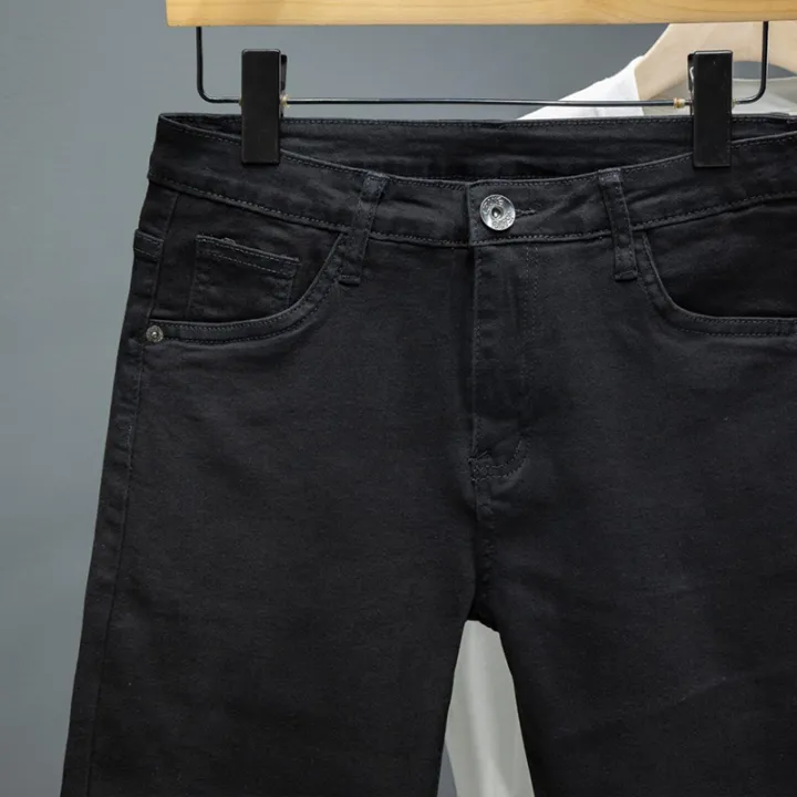 New%20Men's%20Summer%20Straight%20Denim%20Shorts%20Cotton%20Washed%20Breathable%20Fashion%20Short%20Jeans%20Casual%20Korean%20Comfortable%20Male%20Shorts%20-%20Image%205