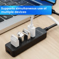 Elough 4 Ports USB HUB 3.0 High Speed Multi USB 3.0 Splitter Type c USB 2.0 Expander Power Adapter For PC Computer. 