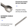 Widesea Camping Titanium Spork  Spoon Outdoor Lightweight Fork Tableware Portable Picnic Hiking Travelling Ultralight Dinnerware. 