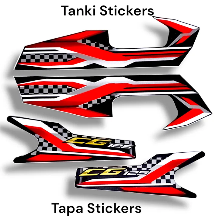 Bike Sticker 125 Tanki tapa/4piece Sticker for Honda 125 piece