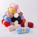 100g /Roll Velvet Yarn Crochet Knitting Yarn Soft Baby Yarn Chenille Yarn DIY Hand-Knitted Sweater Wool Yarn 120M. 