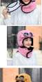 Winter Thermal Trapper Hat with Glasses Winter Cycling Windproof Ski Mask Cap. 