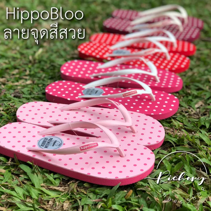 Hippo%20Bloo%20hpd3%20red%20cut%20off%20white%20small%20strap%20polka%20dot%20unisex%20slippers%20color%20optional%20home%20shoes%20flip%20flops%20Thai%20brand%20slippers%20-%20Image%206