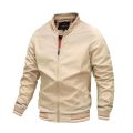 2026 Spring/Autumn New Men Fashion Casual Stand Up Collar Zipper Jacket Outdoor Leisure Sports Comfortable Simple Coat.