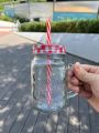 Juice Jar Juice Mug Mug with lid and straw BEST QUALITY.