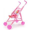 Foldable Baby Doll with Stroller-baby Trolley Doll-Babies Kids Cart Toy. 