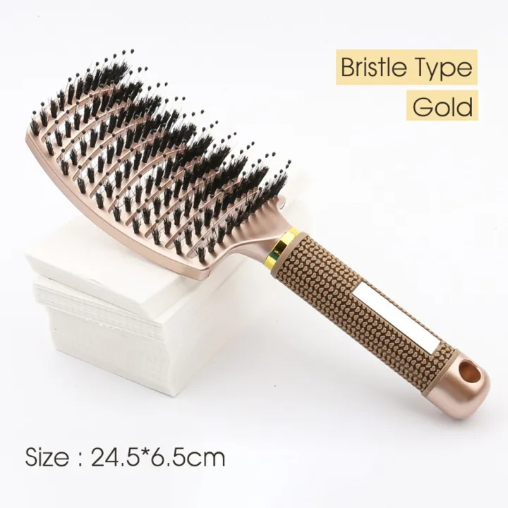 Hair%20Brush%20Hair%20Comb%20Detangling%20Hair%20Brush%20Bristle&Nylon%20Women%20Wet%20Massage%20Comb%20Curly%20Hairdressing%20Salon%20Styling%20Tools%20-%20Image%204