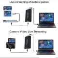 4K USB 3.0 Video Capture Card USB 2.0 HDMI-compatible Game Grabber Box for PS4 DVD Camera PC Recording Video Live Streaming. 