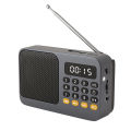 Handheld Rechargeable Digital FM USB TF MP3 Player Portable Radio Music Player Speaker Devices Supplies With LED Display Radio.