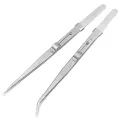 Stainless Steel Tweezers Adjustable Slide lock Antistatic Tweezers Jewelry Making Tool For Electronic Component Repair Tools. 