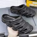 Casual New Super Comfortable Soft Hollow-out Clogs Breathable Non-Slip Outdoor Half Shoes Sandals for Men. 