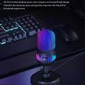 Dm Audio USB Microphone RGB Condensador Microphone Gaming Mic for Podcast Recording Studio Streaming Laptop Desktop Mobile. 