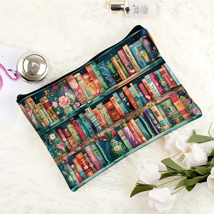 Stylish%20Book%20Lover's%20%20Makeup%20Bag%20%E2%80%93%20Double%20Sided%20Print%20with%20Vibrant%20Bookshelf%20Design%20-%20Image%204