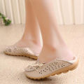 New Moccasins Women Flats Autumn sneakers Women Loafers Genuine Leather Female Shoes Slip On Ballet Bowtie Women Shoes Big Size.