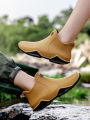 Fashion Couple's Outdoor Rain Boots New Men High Top Hiking Fishing Water Shoes Anti-slip Chef Work Ankle Boots Waterproof Shoes. 