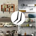 L-Shaped Triangular Shelf Bracket Heavy Duty Wall Mounted Joint Angle Brackets For Floating Shelves Furniture Hardware Tools.
