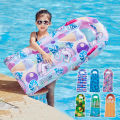 Inflatable Mattress for Children Adults Swim Kickboard with Handle Swimming Mat Floating Bed Surfboard Water Play Toys for Kids. 