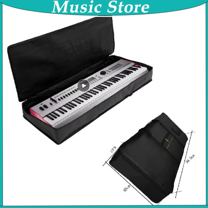76/61Keys Electronic Piano Bag Waterproof Oxford Cloth Thickened Handbag Keyboard Case 61/76 Keys Keyboard Bag Piano Cover