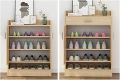 4 Tier Shoe Rack Free Standing Shoe Cabinet premium mdf sheet Shoe rack Shelf Storage Organizer for Entryway Hallway Shoe Storage. 