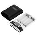 HAWEEL DIY 4 x 18650 Battery (Not Included) 10000mAh Power Bank Shell Box with 2 x USB Output & Display For All Smartphones. 