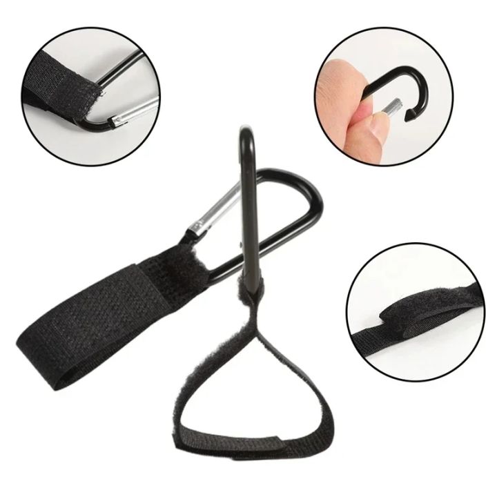 2/3/5pcs%20Baby%20Stroller%20Hook%20Strollers%20Accessory%20Aluminum%20Alloy%20Hooks%20Hook%20and%20Loop%20Fasteners%20Diaper%20Bag%20Hanger%20Organizer%20Hook%20-%20Image%203