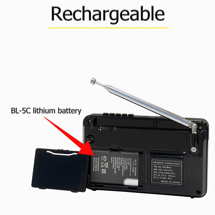 XHDATA%20D-328%20Versatile%20AM/FM/SW%20DSP%20Portable%20Radio%20Receiver%20with%20MP3%20Player%20TF%20Card%20USB,%20and%20Bluetooth%20Connectivity%20-%20Image%203