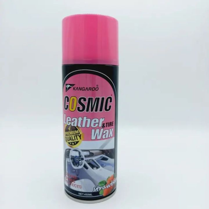 KANGAROO COSMIC LEATHER & TYRE WAX- 450ML STRAWBERRY FLAVOR