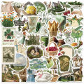 50Pcs  Ins American Fresh Idyllic Aesthetic Stickers Decals for School Teacher Student Stationery Notebook Diary Sticker. 