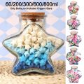 Mini Bottle Origami Stars Glass Wishing Bottle Stars Shape Clear Glass Jars for DIY Crafts Wedding Valentines Day Party Favors. 