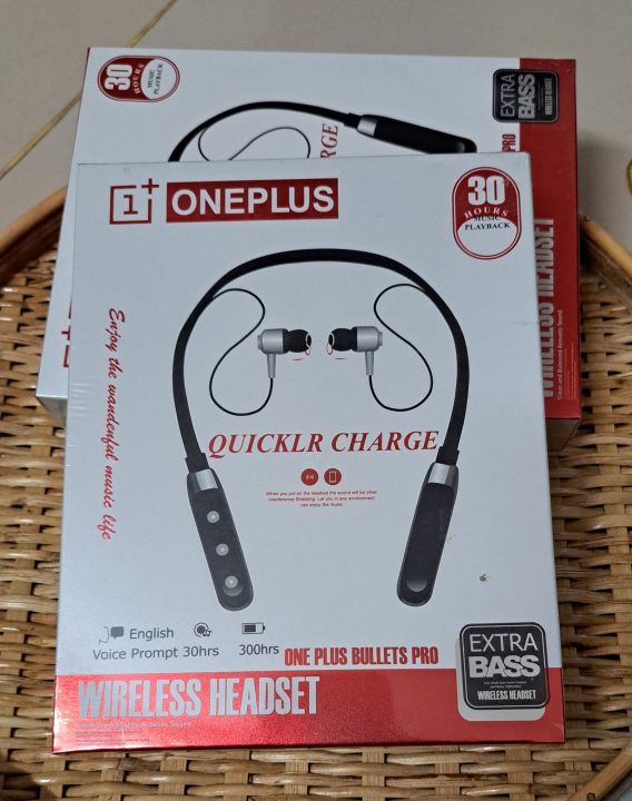one plus bullet pro neck band 30 hour play back