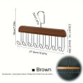 Wooden Sling Hanger Organizer with Multiple Hooks for Underwear Bras Vests Space-Saving Durable Storage Rack Hangers for Clothes. 