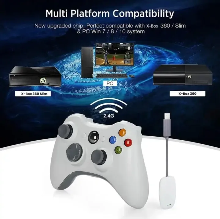 Xbox%20360%20Wireless%20Gaming%20Controler/console%20-%20Image%202