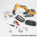 970 Mini Excavator 1/50 RTR RC Excavator Simulation Model with Light and Sound Desktop Remote Control Excavator Model Toy Gift. 