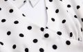 2024 Summer New Women's French European and American Wave Point Sleeveless Hanging Neck Printed Temperament Strap Dress. 